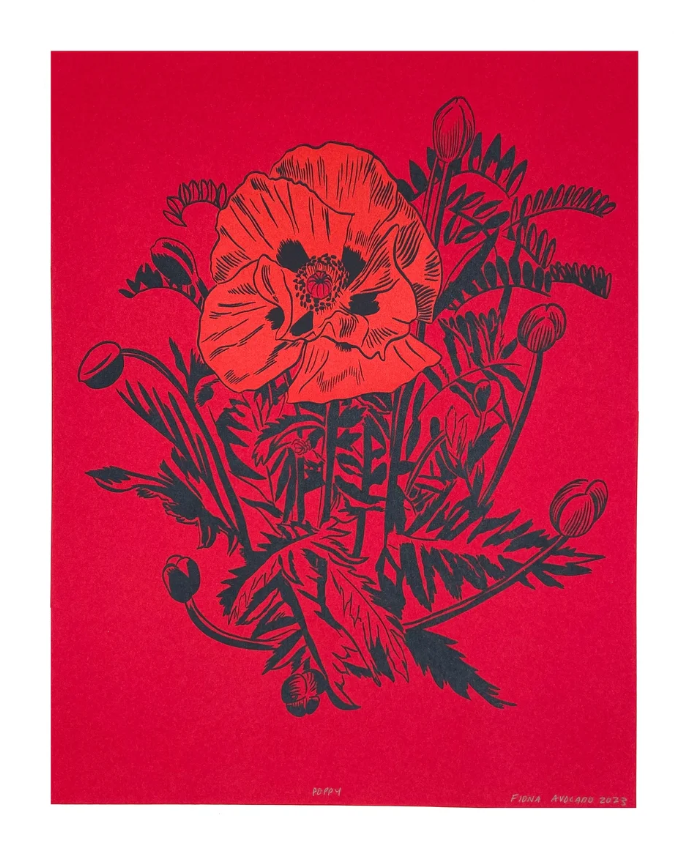 POPPY Print by Fío Avocado — Minnesota Center for Book Arts